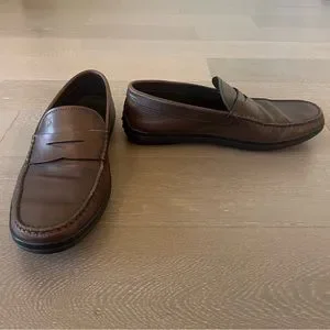 TOD’S Men’s Burnished Leather Moccasino Loafer Size 9 Brown Tod main image 4